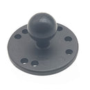 1 Inch 25mm Rubber Ball Round Base Adapter With 6mm Holes For Motorcycle