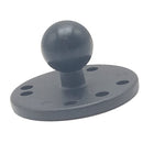 1 Inch 25mm Rubber Ball Round Base Adapter With 6mm Holes For Motorcycle
