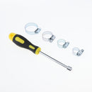 Gear Hose Clamps -Water Pipe Clamp for for Plumbing, Automotive and Mechanical Applications - Zinc Alloy