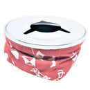 Stainless Steel Windproof Bean Bag Ashtray Cigarette Holder Red for Marine Boat RV Car