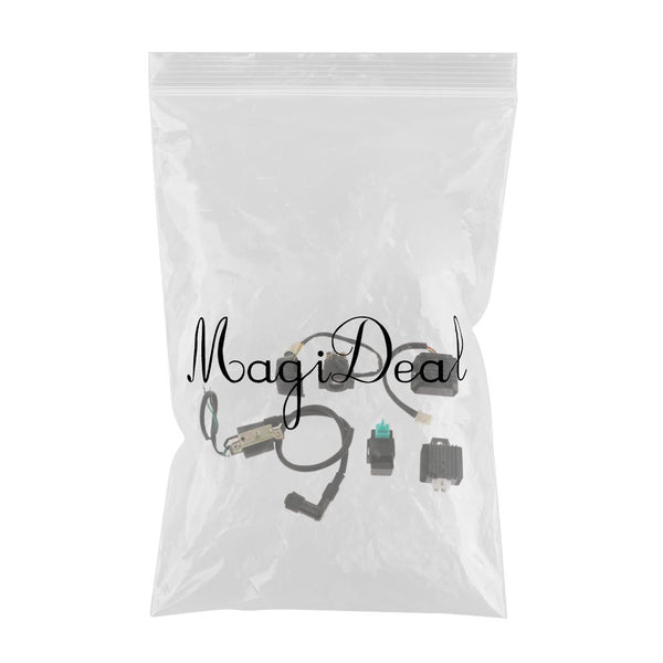 1 Set CDI Box Ignition Coil Solenoid Relay for 50cc 70cc 90cc 110cc ATV Dirt Bike