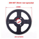 66 T Tooth 25H 26MM Rear Sprocket for Mini Moto ATV Quad Dirt Pit Pocket Bike 47CC 49CC