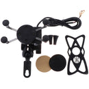 Bicycle&Electric Bike&Motorcycle Phone Holder, Phone Mount Holder,with Shock-Absorbing Padding,360Â° Rotation Suitable for Most Smartphones (Black)