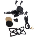 Bicycle&Electric Bike&Motorcycle Phone Holder, Phone Mount Holder,with Shock-Absorbing Padding,360Â° Rotation Suitable for Most Smartphones (Black)