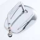 2 Pieces High Quality Alloy 8mm Motorbike Chrome Rearview Mirrors Universal for Motorcycles
