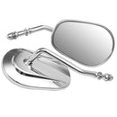 2 Pieces High Quality Alloy 8mm Motorbike Chrome Rearview Mirrors Universal for Motorcycles