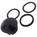 Aluminum Black Flush Pop-up Vented Fuel Tank Gas Cap Fits for 1982-2017 Harley Glide