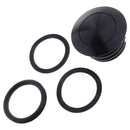 Aluminum Black Flush Pop-up Vented Fuel Tank Gas Cap Fits for 1982-2017 Harley Glide