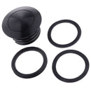 Aluminum Black Flush Pop-up Vented Fuel Tank Gas Cap Fits for 1982-2017 Harley Glide