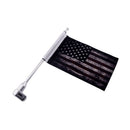 Motorcycle Flag Pole Mount and USA Flag ?Motorcycle Flagpole Mount for Honda Goldwing Yamaha VTX Etc ?Retro Style?