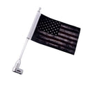 Motorcycle Flag Pole Mount and USA Flag ?Motorcycle Flagpole Mount for Honda Goldwing Yamaha VTX Etc ?Retro Style?