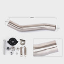 51mm Exhaust Muffler Middle Link Pipe For Kawasaki Z750 10-14 Z800 13-16