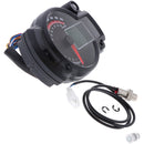 ABS Plastic Motorbike 12V Speedometer Tachometer Digital Odometer LCD Gauge