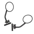 Car Round Billet Side Rear View Mirrors for 2.3 Inch Clamp for 1997-2017 Jeep Wrangler