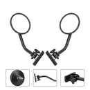 Car Round Billet Side Rear View Mirrors for 2.3 Inch Clamp for 1997-2017 Jeep Wrangler