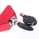 CNC Alloy Anti-Theft Brake Lever Lock - Motorcycle Handlebar Lock for Quad Dirt Bike Scooter Moped ATV (Red)