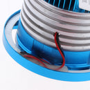 Univeral 10W 1200LM LED Motorcycle Headlight With White LED Halo Rings Blue
