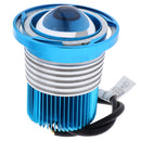Univeral 10W 1200LM LED Motorcycle Headlight With White LED Halo Rings Blue