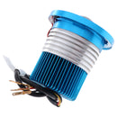 Univeral 10W 1200LM LED Motorcycle Headlight With White LED Halo Rings Blue