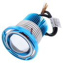 Univeral 10W 1200LM LED Motorcycle Headlight With White LED Halo Rings Blue