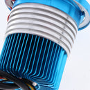Univeral 10W 1200LM LED Motorcycle Headlight With White LED Halo Rings Blue