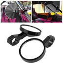 1 Pair 1.75 inch Round Side Rear View Mirrors for Polaris RZR Ranger 900 XP4 1000 S900 1000 Car Safety Back Seat Rearview Mirror