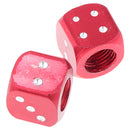 2 pcs Blue Dice Tire air Valve Stem Caps Car Truck Bike ATV Wheel Rims