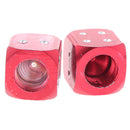 2 pcs Blue Dice Tire air Valve Stem Caps Car Truck Bike ATV Wheel Rims