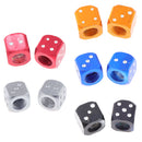 2 pcs Blue Dice Tire air Valve Stem Caps Car Truck Bike ATV Wheel Rims