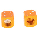 2 pcs Orange Dice Tire air Valve Stem Caps Car Truck Bike ATV Wheel Rims