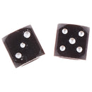 2 pcs Black Dice Tire air Valve Stem Caps Car Truck Bike ATV Wheel Rims