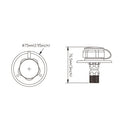RV WATER FILL Inlet Flange Plastic w/Check valve Trailer/Marine
