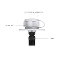 RV WATER FILL Inlet Flange Plastic w/Check valve Trailer/Marine
