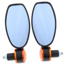 1Pair Universal Motorcycle ATV Rear View Side Mirror Scooter Moped With Blue Lens