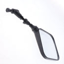 1 Pair Metal Universal Motorcycle Handle Bar End Rearview Side Convex Side Mirrors, Black