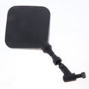 1 Pair Metal Universal Motorcycle Handle Bar End Rearview Side Convex Side Mirrors, Black