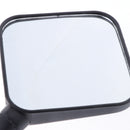 1 Pair Metal Universal Motorcycle Handle Bar End Rearview Side Convex Side Mirrors, Black