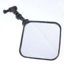 1 Pair Metal Universal Motorcycle Handle Bar End Rearview Side Convex Side Mirrors, Black