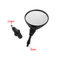 2Pcs Universal Foldable Round Motorcycle Handlebar Side Rearview Mirror