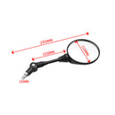 2Pcs Universal Foldable Round Motorcycle Handlebar Side Rearview Mirror