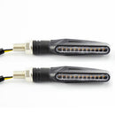 1 Pair Motorcycle LED Turn Signal Indicator Blinker Light Lamp 12V Amber