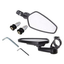 2pcs Aluminum Motocycle Side Rearview Handlebar End Motorcycle Side Mirror 360