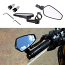 2pcs Aluminum Motocycle Side Rearview Handlebar End Motorcycle Side Mirror 360