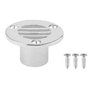 4pcs Floor Drain Scupper with Screws Stainless Steel Boat Yacht 1 Inch