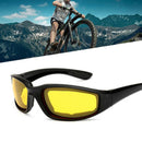 Flexible Motorcycle Goggles Clear Lens Rubber Padding UV Protection Dustproof