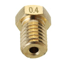 JGAURORA 1.75mm Filament 0.4mm Copper Nozzle for 3D Printer