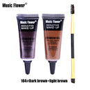 Music Flower 2 Color Eyebrow Gel Eye Brow Enhancers Waterproof Makeup Brush Set