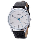 Story Time Retro Belt Cowhide Strap Ultra-thin Men Watch Quartz Watch Reverse Backwards Watch