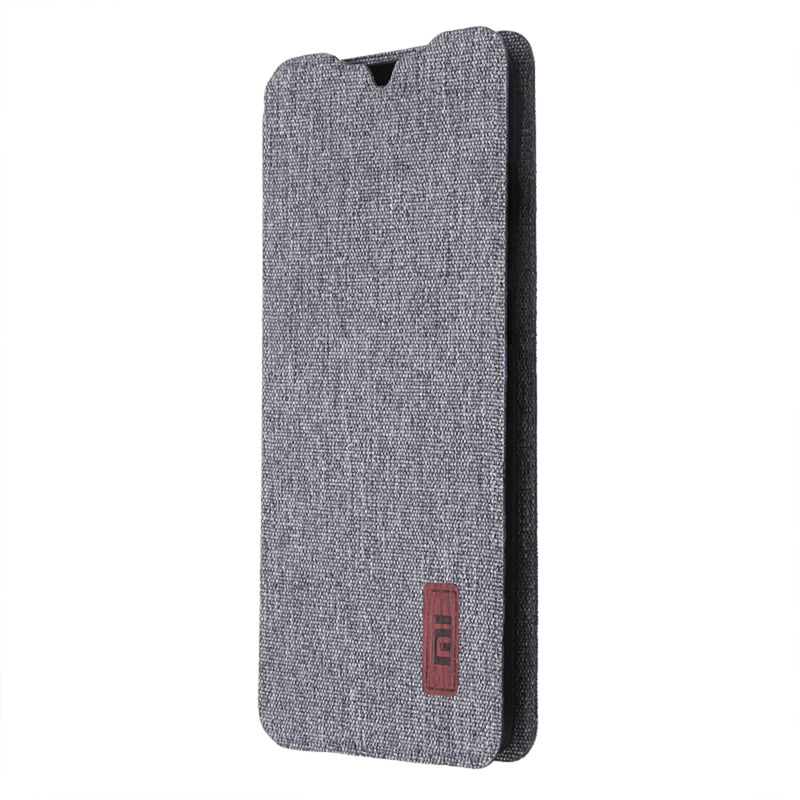 Bakeey Flip Shockproof Fabric Soft Silicone Edge Full Body Protective Case For Xiaomi Redmi Note 8 Pro