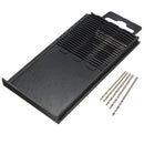 20pcs 0.3-1.6mm Micro HSS Twist Drill Bits Set Straight Shank